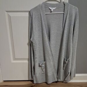 Time and Tru Light Gray Women's Cardigan